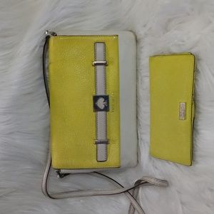 KATE SPADE NEW YORK LEATHER BAG AND WALLET